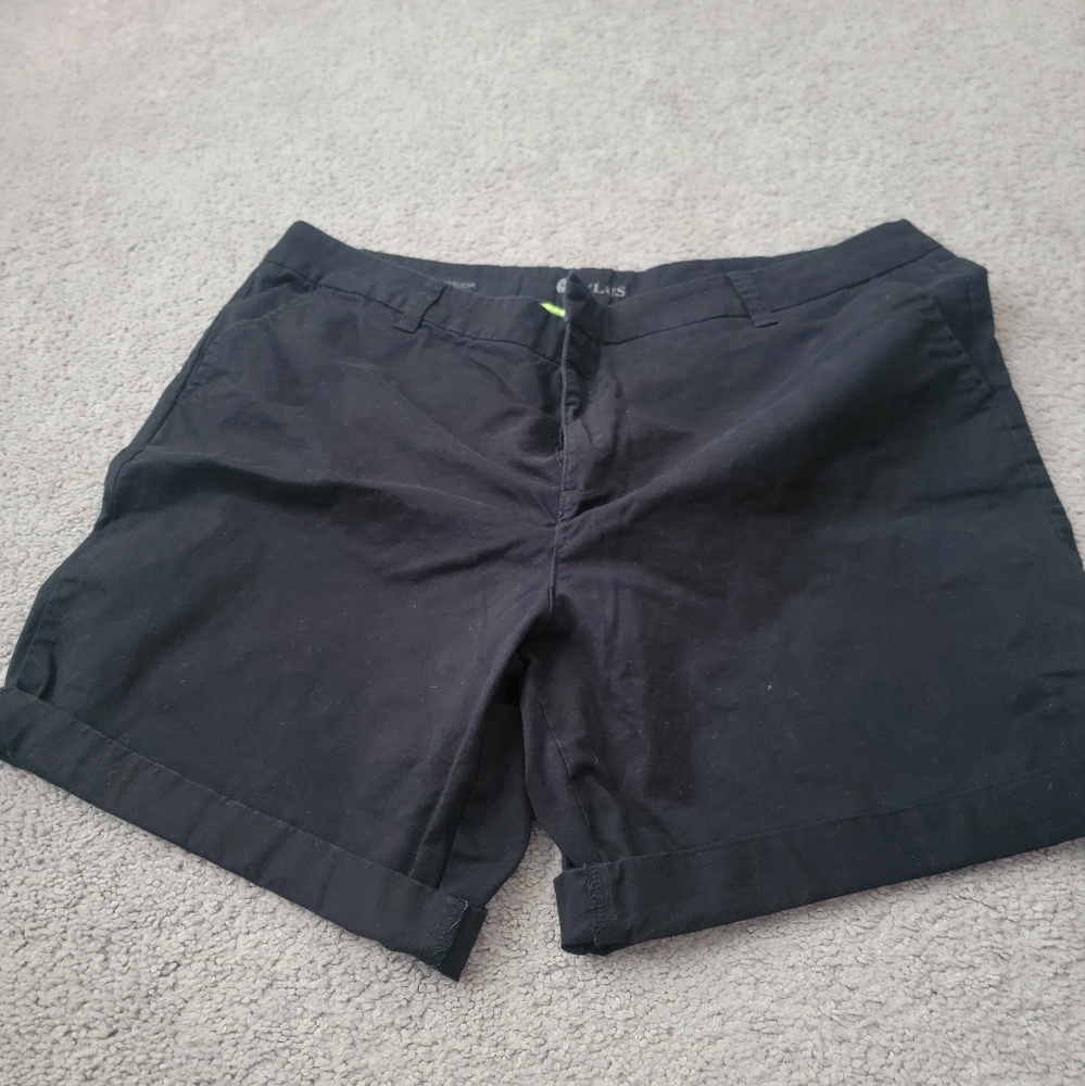 STYLUS Black Bermuda Shorts Lightweight Casual Wear